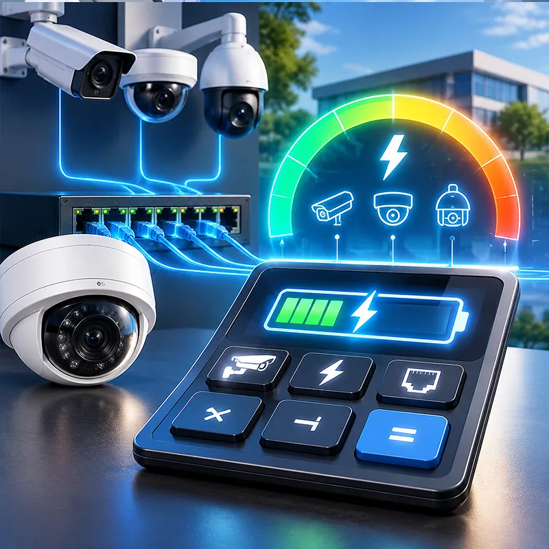 Cómo calcular el presupuesto PoE para cámaras de seguridad