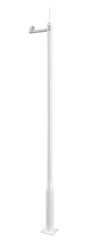 Poste modular reforzado de 4m para videovigilancia