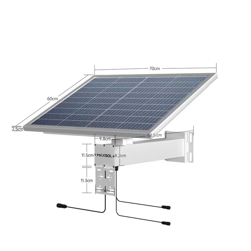 Sistema solar industrial de 80 W con LiFePO4 para CCTV