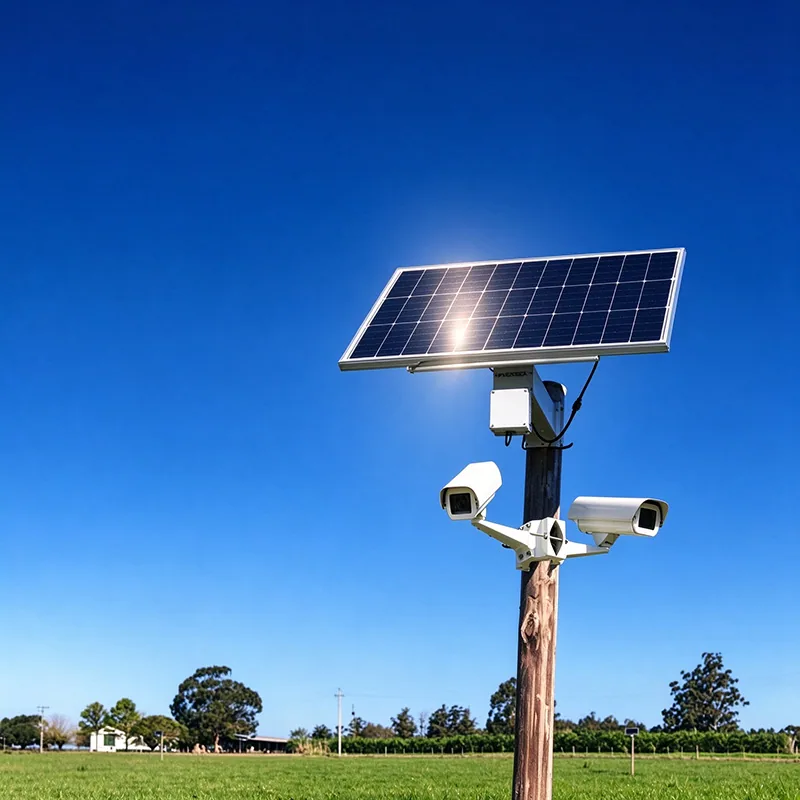 Cámaras solares en ranchos, estacionamientos y sitios remotos